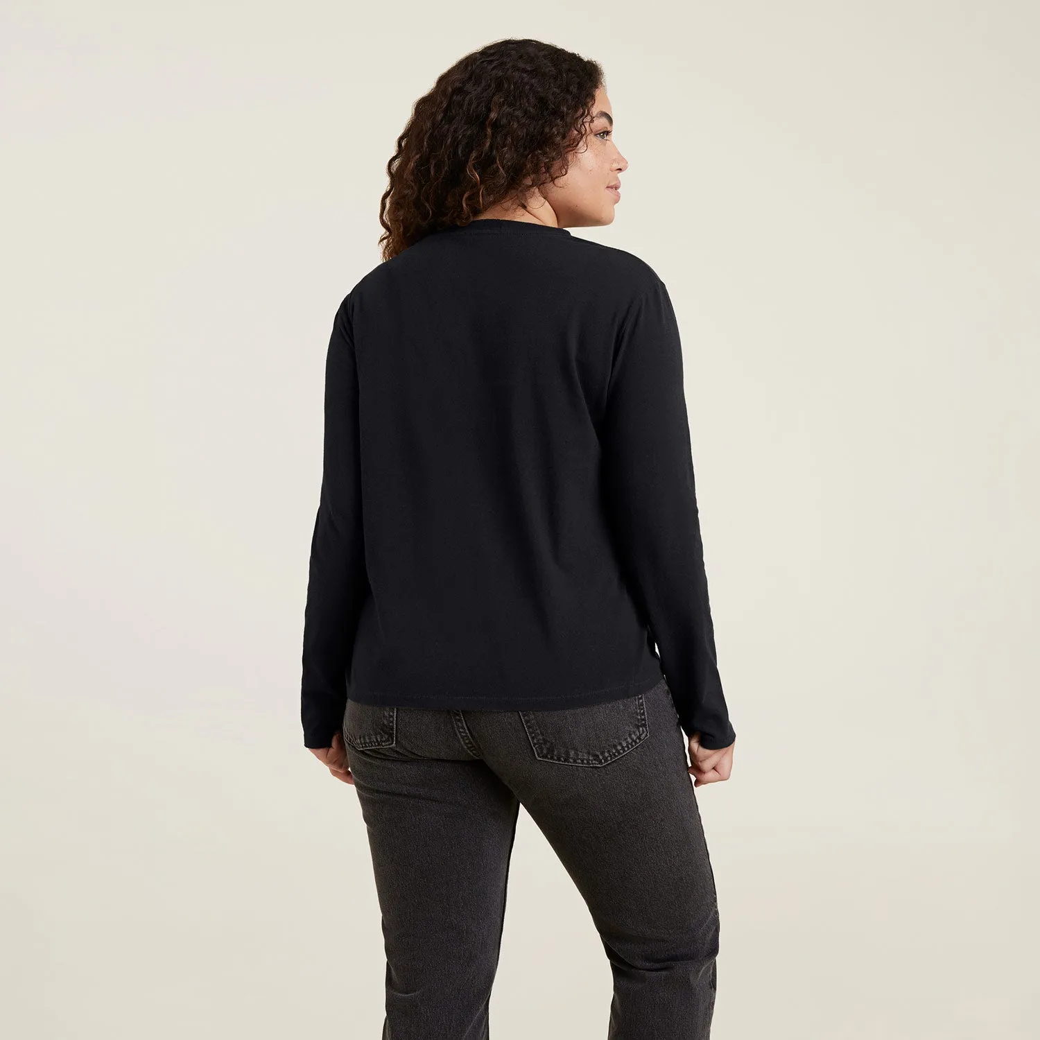 Long Sleeve Everyday T-Shirt | Black