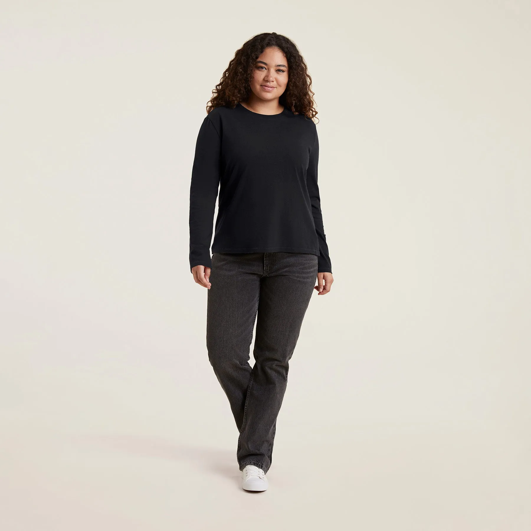 Long Sleeve Everyday T-Shirt | Black