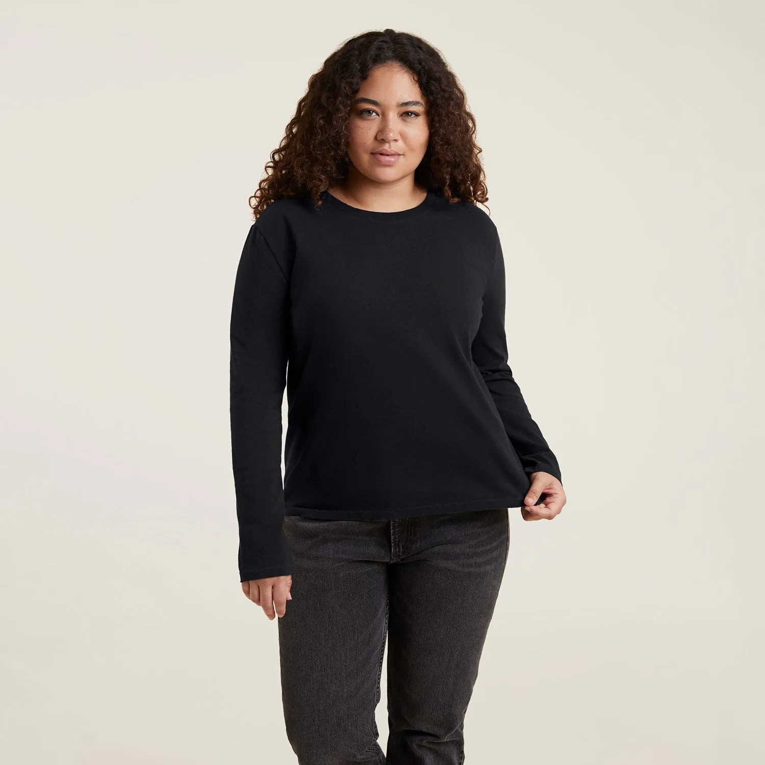Long Sleeve Everyday T-Shirt | Black