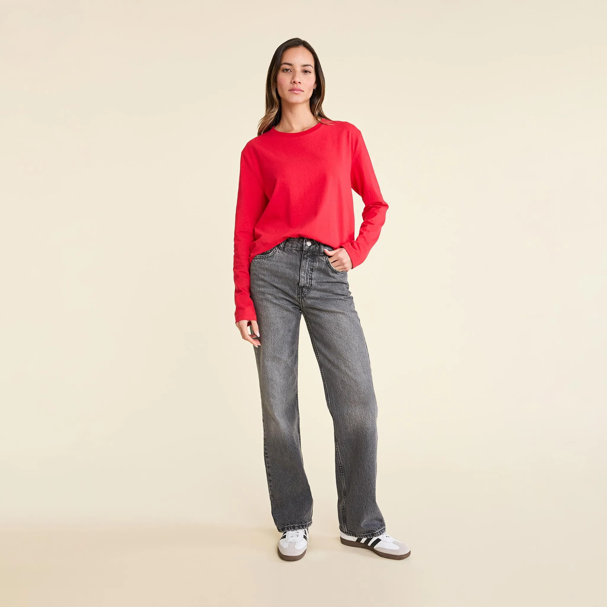 Long Sleeve Everyday T-Shirt | Cherry