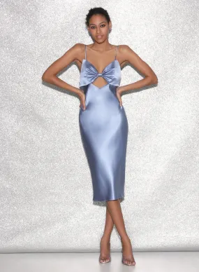 Midi Bow Slip Dress