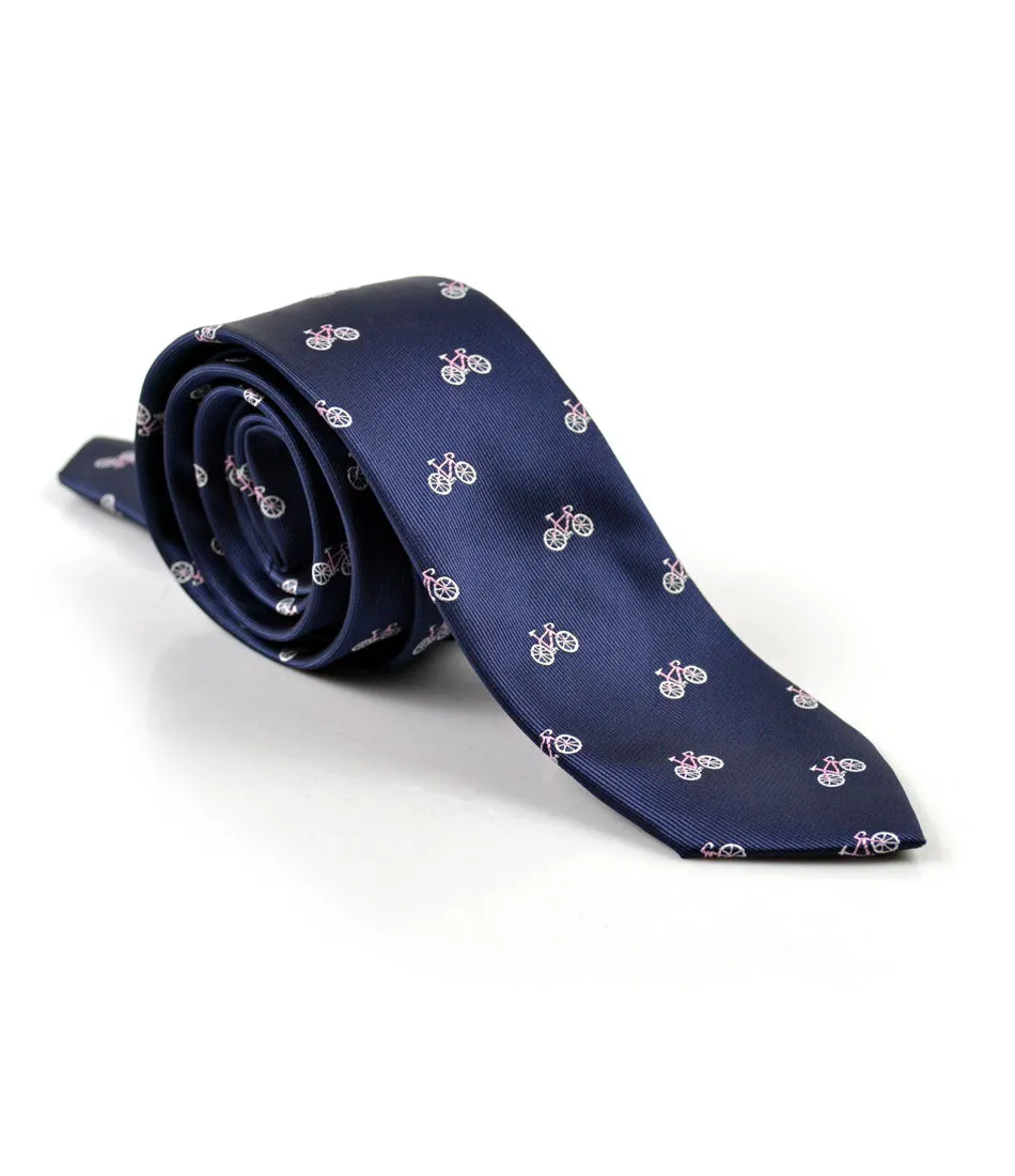 Midnight Blue Bicycle Neck Tie