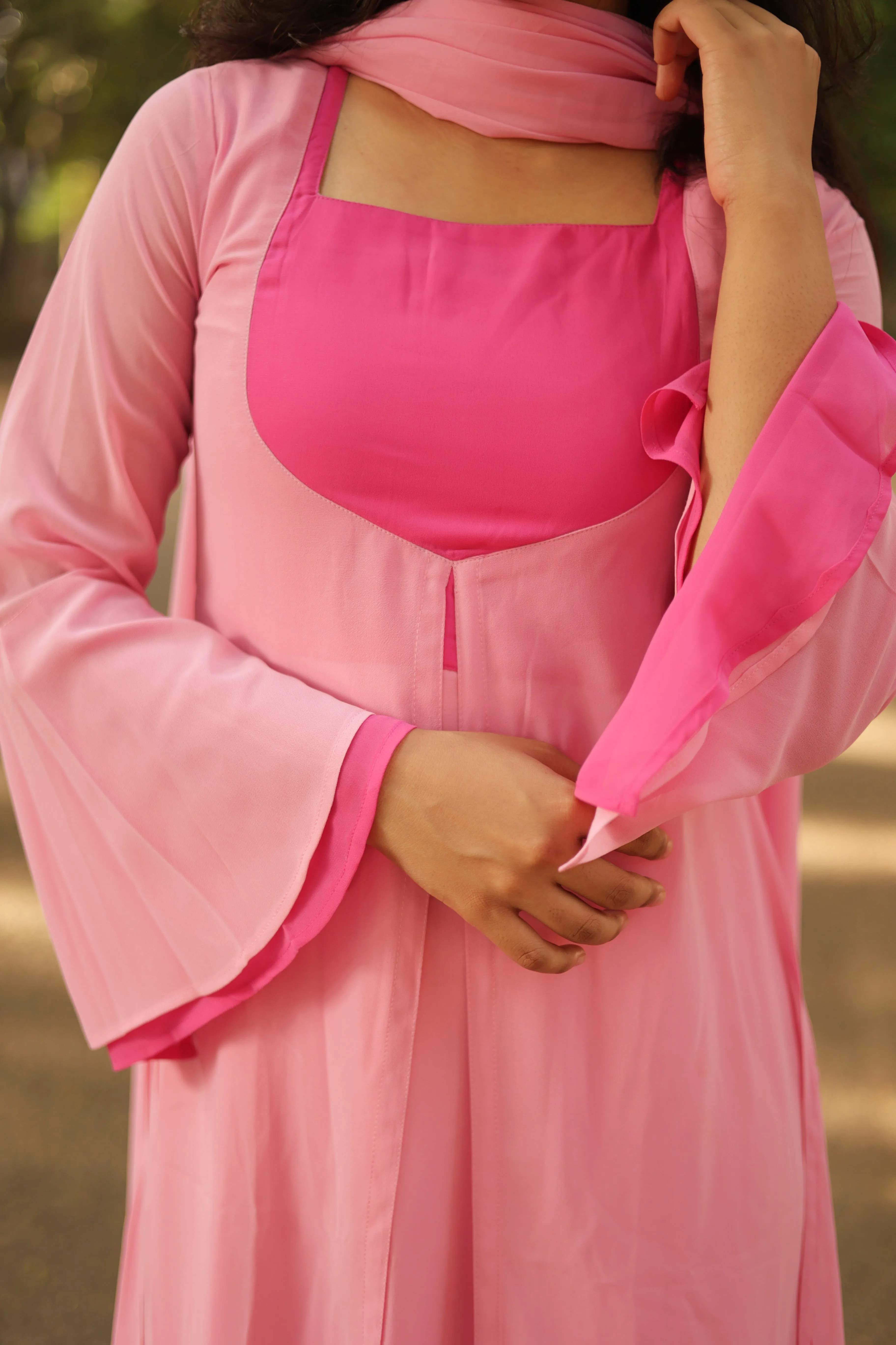 Munbe Vaa Pink (Kurti Dupatta) (DELIVERY TIME: 20-30 DAYS) Kindly Check The Product Description.
