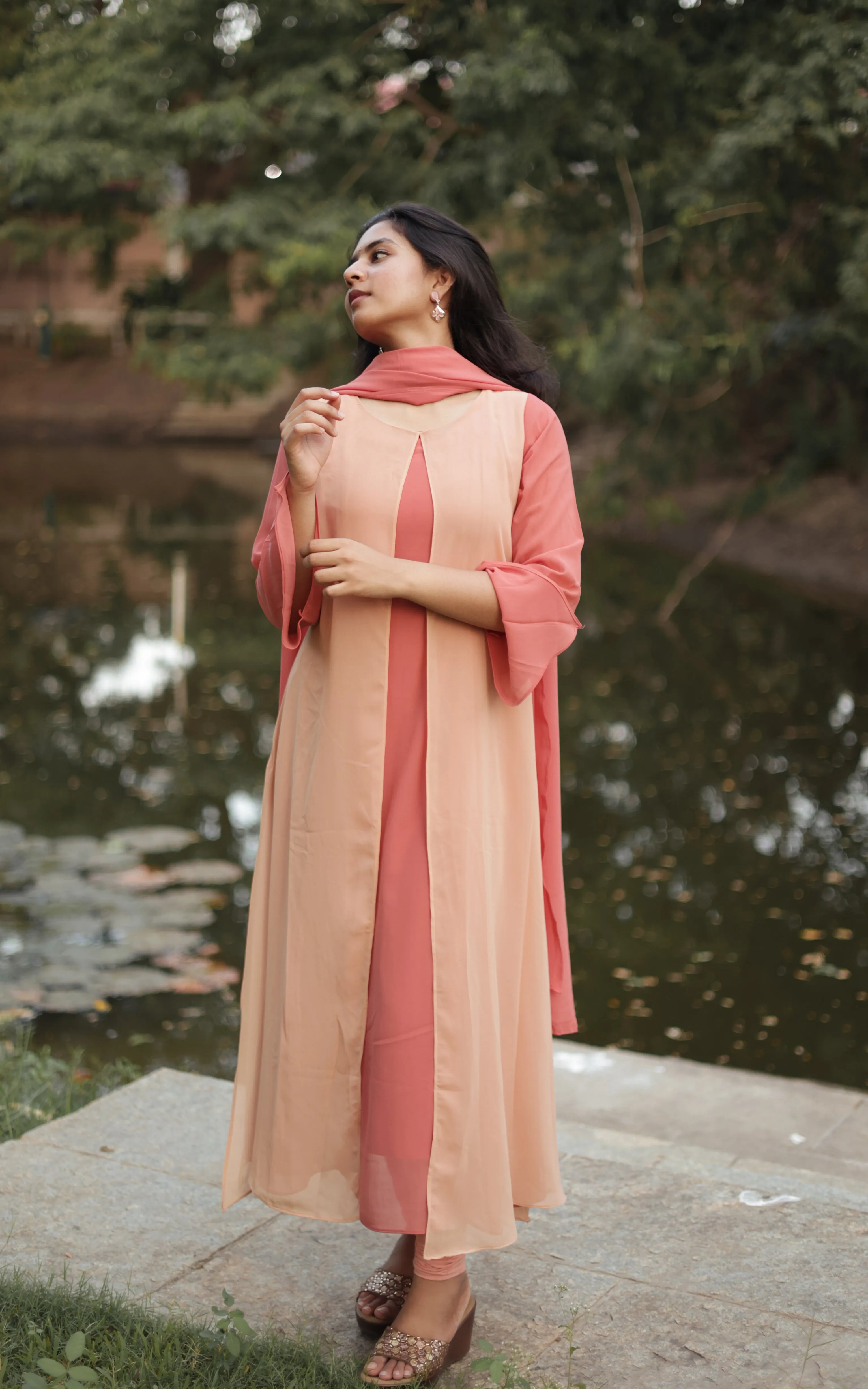 Munbe Vaa Rust (Kurti Dupatta)