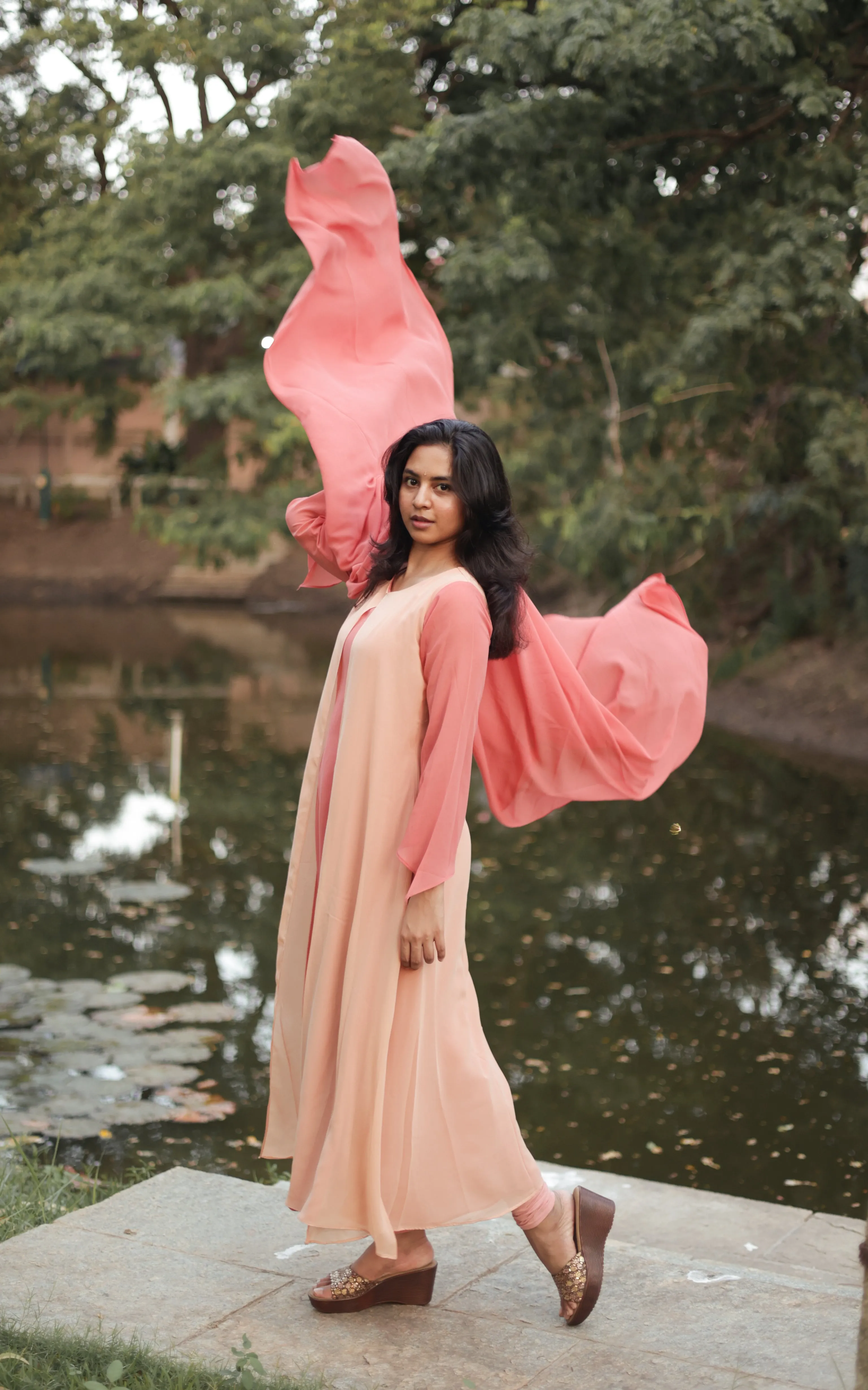 Munbe Vaa Rust (Kurti Dupatta)
