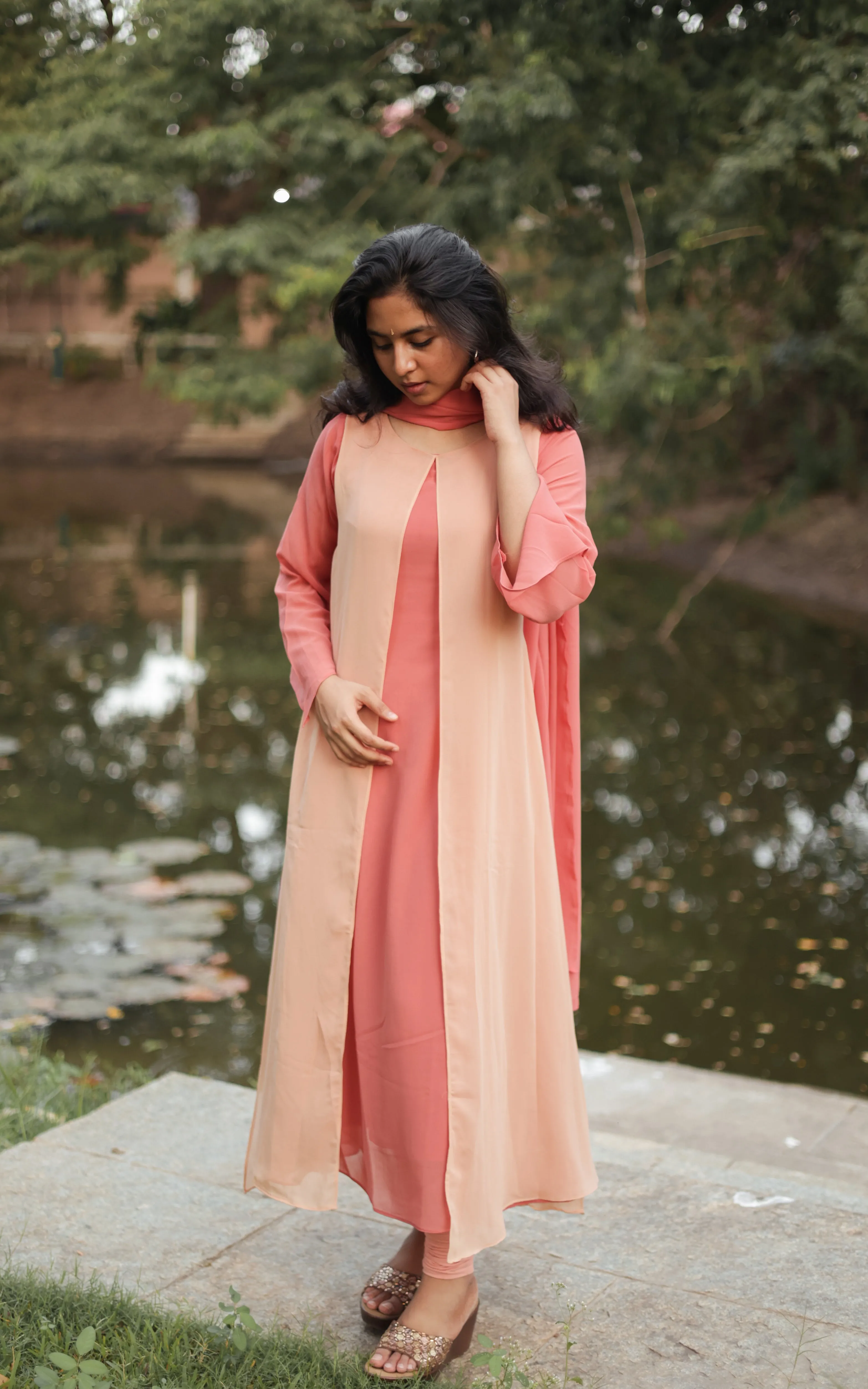 Munbe Vaa Rust (Kurti Dupatta)