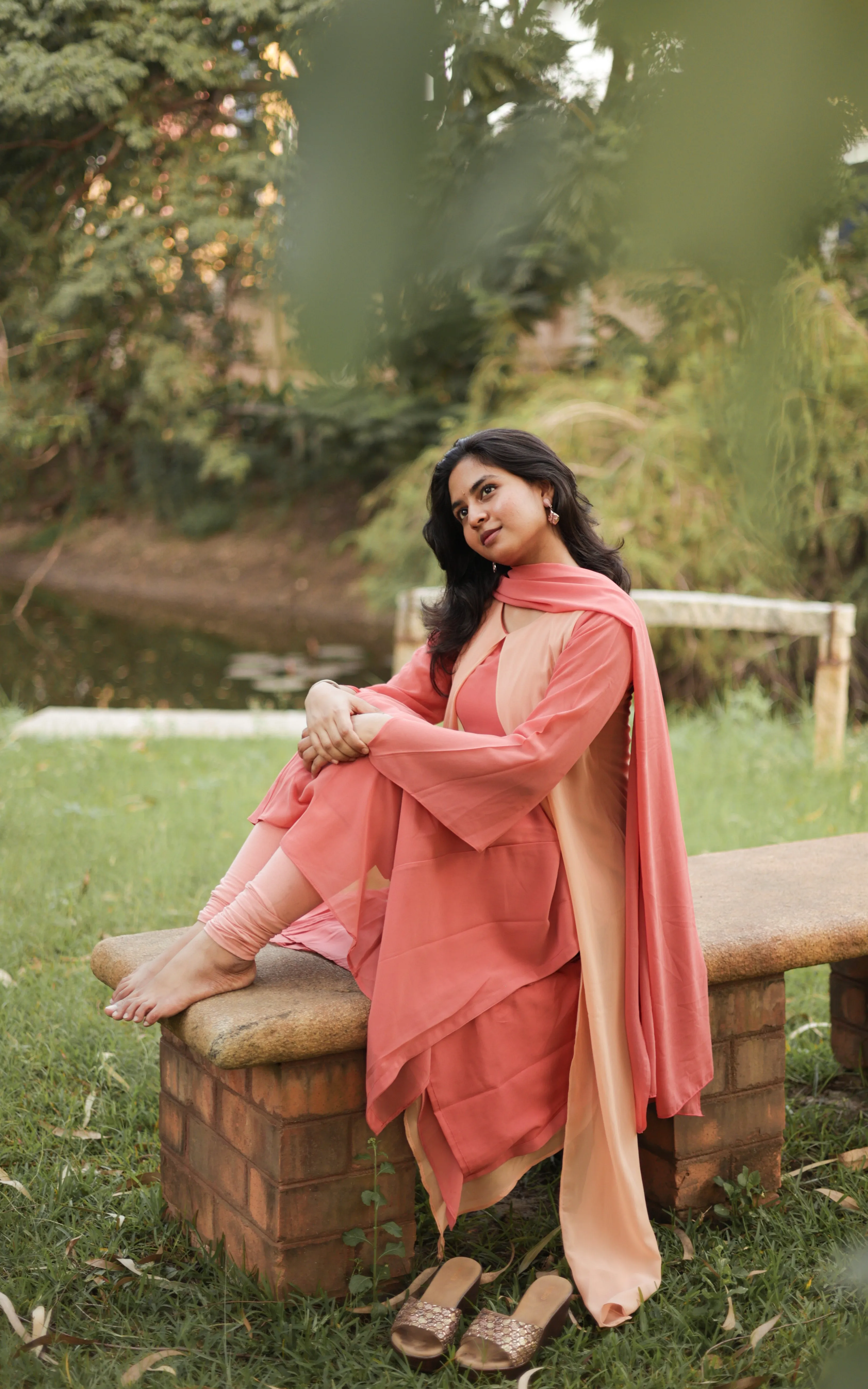 Munbe Vaa Rust (Kurti Dupatta)