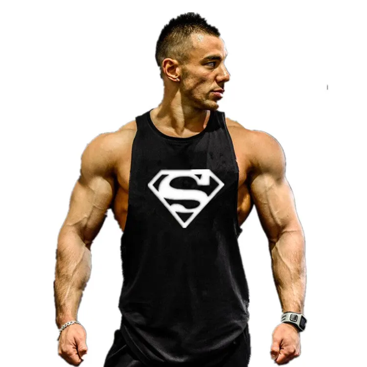 Muscleguys Brand Clothing Fitness Tank Top Men Stringer Golds Bodybuilding Muscle Shirt Workout Vest gyms Undershirt Plus Size