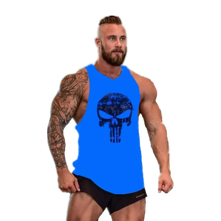 Muscleguys Brand Clothing Fitness Tank Top Men Stringer Golds Bodybuilding Muscle Shirt Workout Vest gyms Undershirt Plus Size