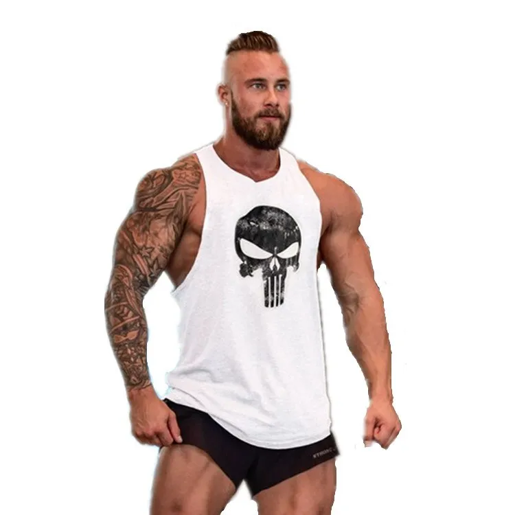Muscleguys Brand Clothing Fitness Tank Top Men Stringer Golds Bodybuilding Muscle Shirt Workout Vest gyms Undershirt Plus Size