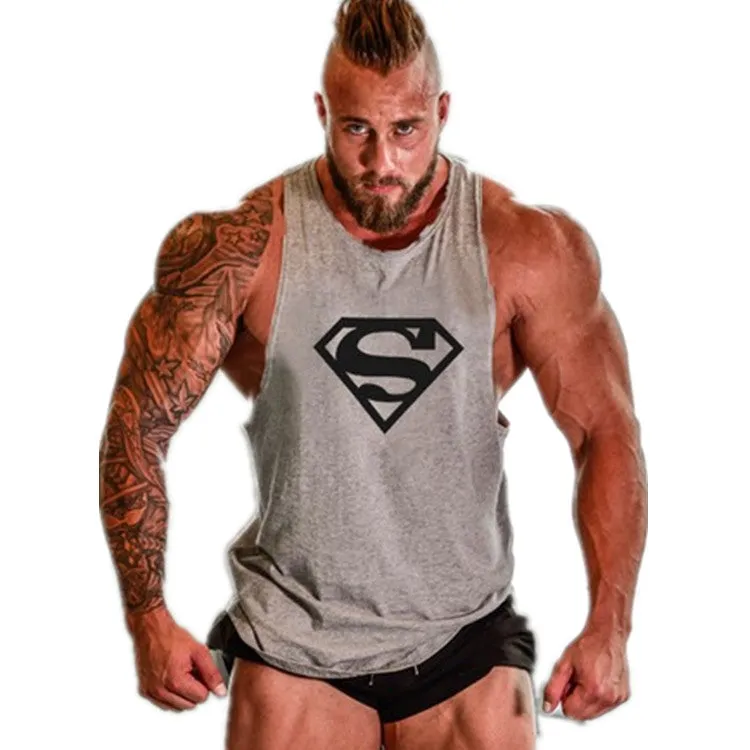 Muscleguys Brand Clothing Fitness Tank Top Men Stringer Golds Bodybuilding Muscle Shirt Workout Vest gyms Undershirt Plus Size