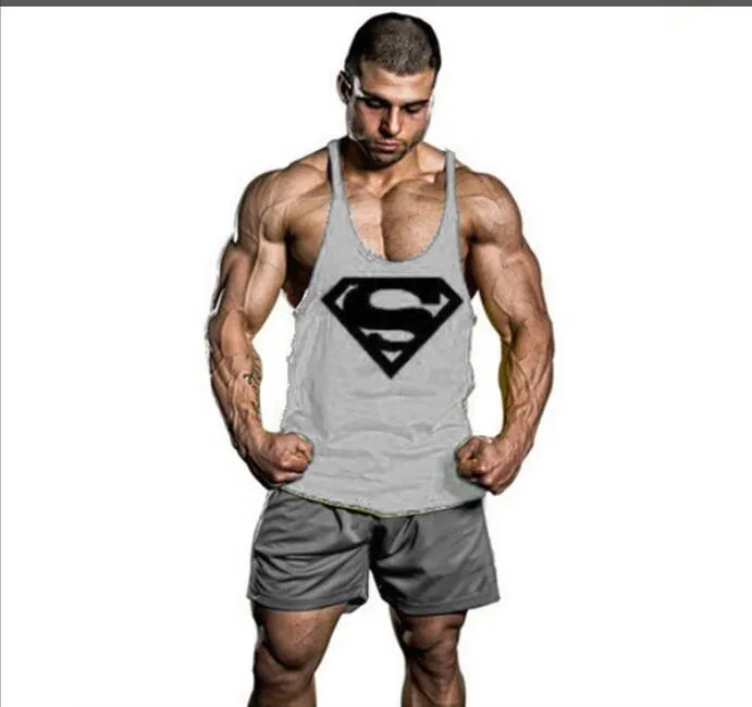 Muscleguys Brand Clothing Fitness Tank Top Men Stringer Golds Bodybuilding Muscle Shirt Workout Vest gyms Undershirt Plus Size