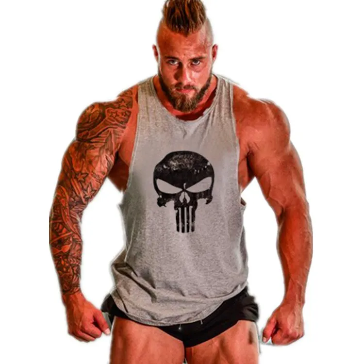 Muscleguys Brand Clothing Fitness Tank Top Men Stringer Golds Bodybuilding Muscle Shirt Workout Vest gyms Undershirt Plus Size