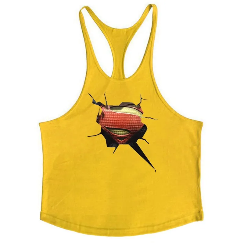 New brand Gyms Clothing Tank Tops Fitness Mens Bodybuilding Tanktops Cotton Vest For Muscle Men body Workout Sleeveless Shirt