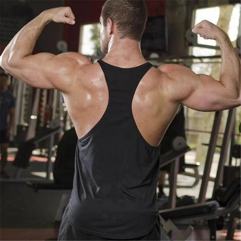 New brand Gyms Clothing Tank Tops Fitness Mens Bodybuilding Tanktops Cotton Vest For Muscle Men body Workout Sleeveless Shirt