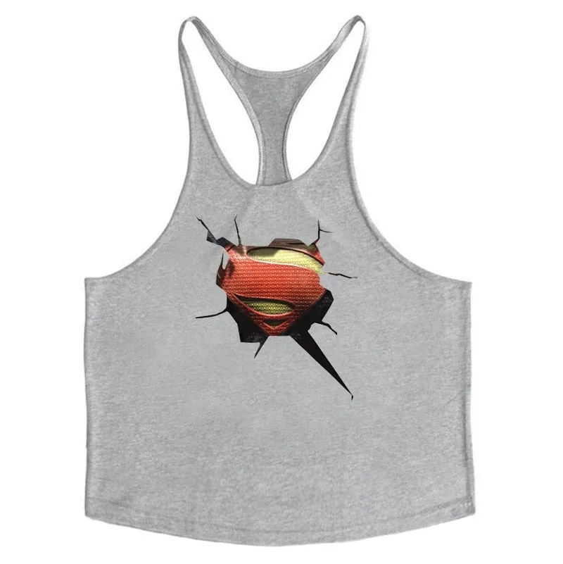 New brand Gyms Clothing Tank Tops Fitness Mens Bodybuilding Tanktops Cotton Vest For Muscle Men body Workout Sleeveless Shirt