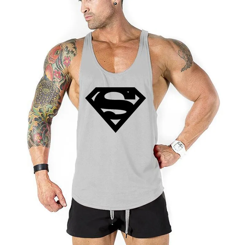 New brand Gyms Clothing Tank Tops Fitness Mens Bodybuilding Tanktops Cotton Vest For Muscle Men body Workout Sleeveless Shirt