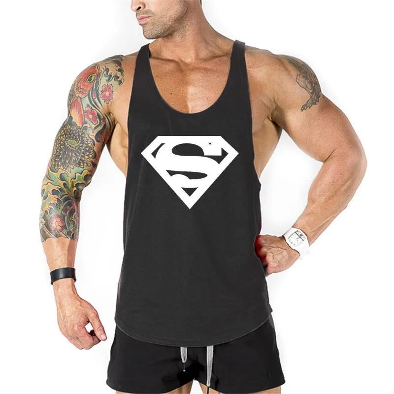 New brand Gyms Clothing Tank Tops Fitness Mens Bodybuilding Tanktops Cotton Vest For Muscle Men body Workout Sleeveless Shirt