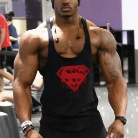 New brand Gyms Clothing Tank Tops Fitness Mens Bodybuilding Tanktops Cotton Vest For Muscle Men body Workout Sleeveless Shirt