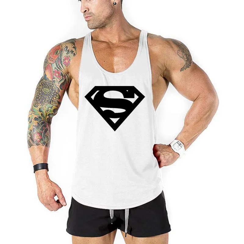 New brand Gyms Clothing Tank Tops Fitness Mens Bodybuilding Tanktops Cotton Vest For Muscle Men body Workout Sleeveless Shirt