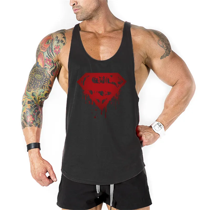 New brand Gyms Clothing Tank Tops Fitness Mens Bodybuilding Tanktops Cotton Vest For Muscle Men body Workout Sleeveless Shirt