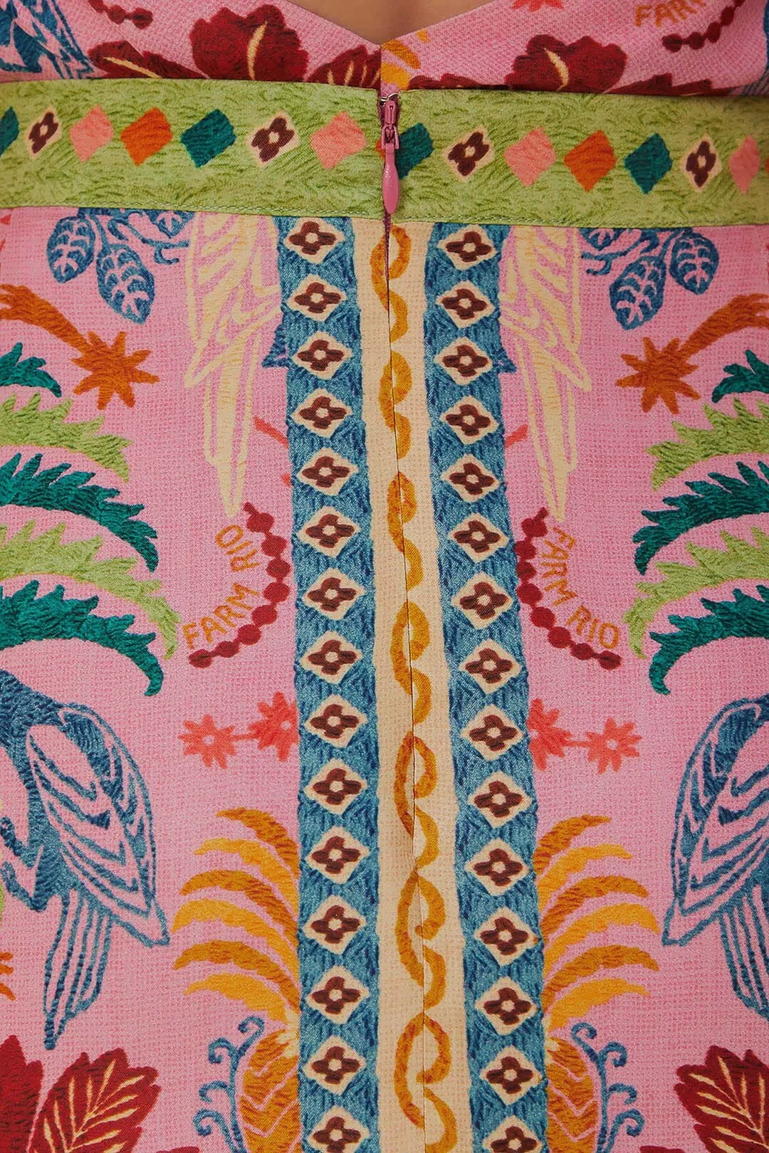 Pink Fruits Queen Scarf Lenzing™ Ecovero™ Viscose Mini Skirt