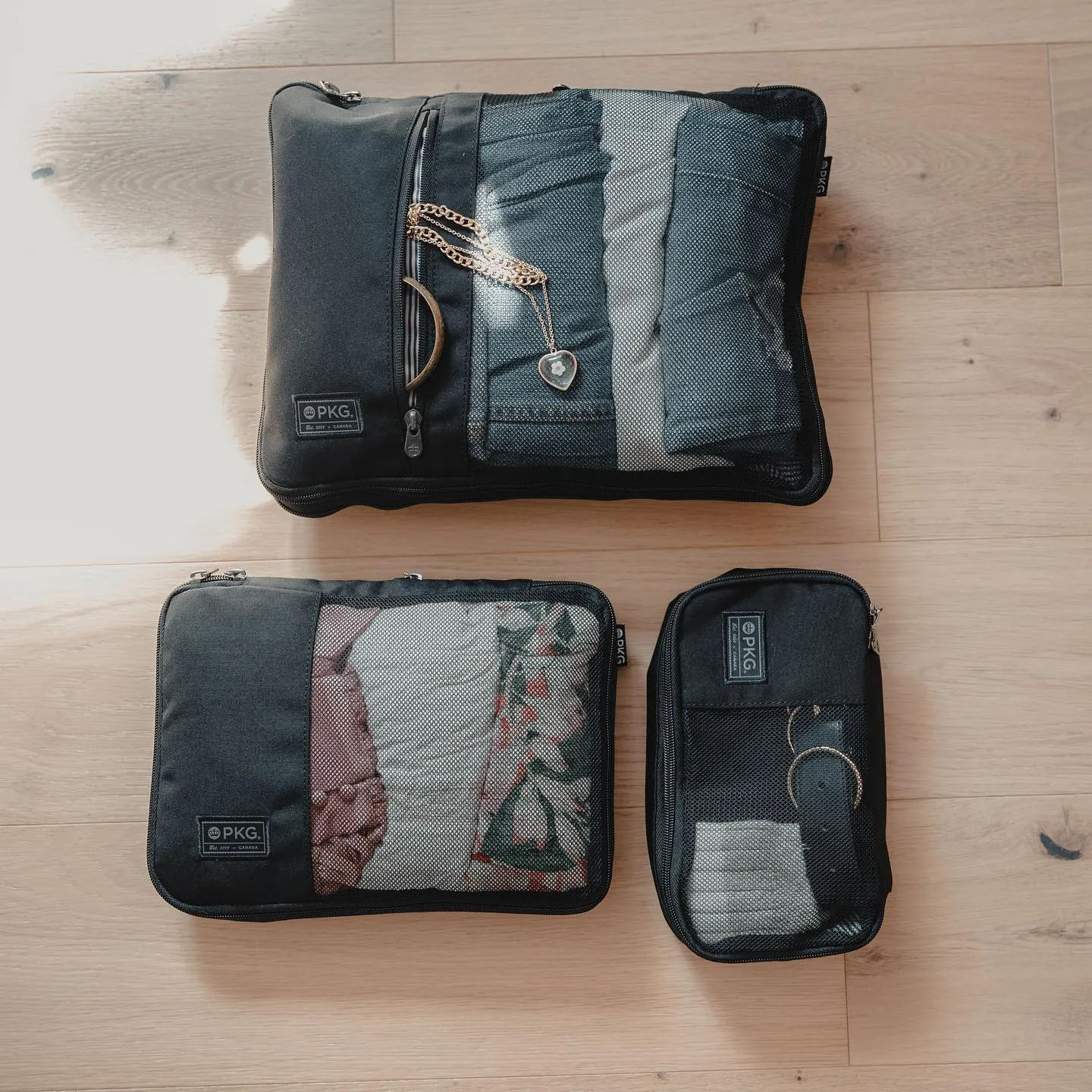 PKG Union Recycled Compression Packing Cubes- 3 Pack