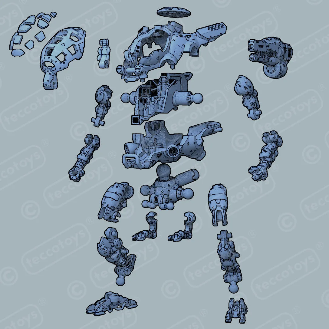 Pocket Mech™ "Astro" 3D printable action figure file (pre-supported)