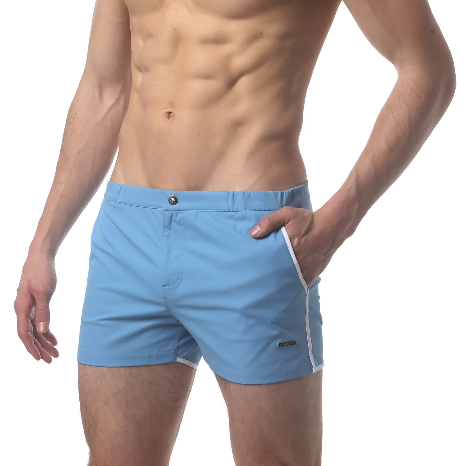 Powder Blue 2" Angeleno Solid Stretch