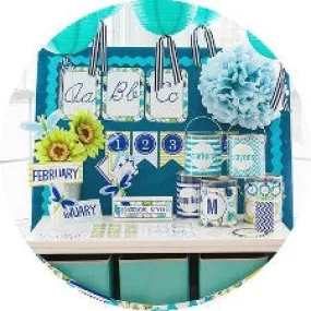 "Paisley, Turquoise, Blue & Green" Full UPRINT Bundle | Printable Classroom Decor | Teacher Classroom Decor | Schoolgirl Style