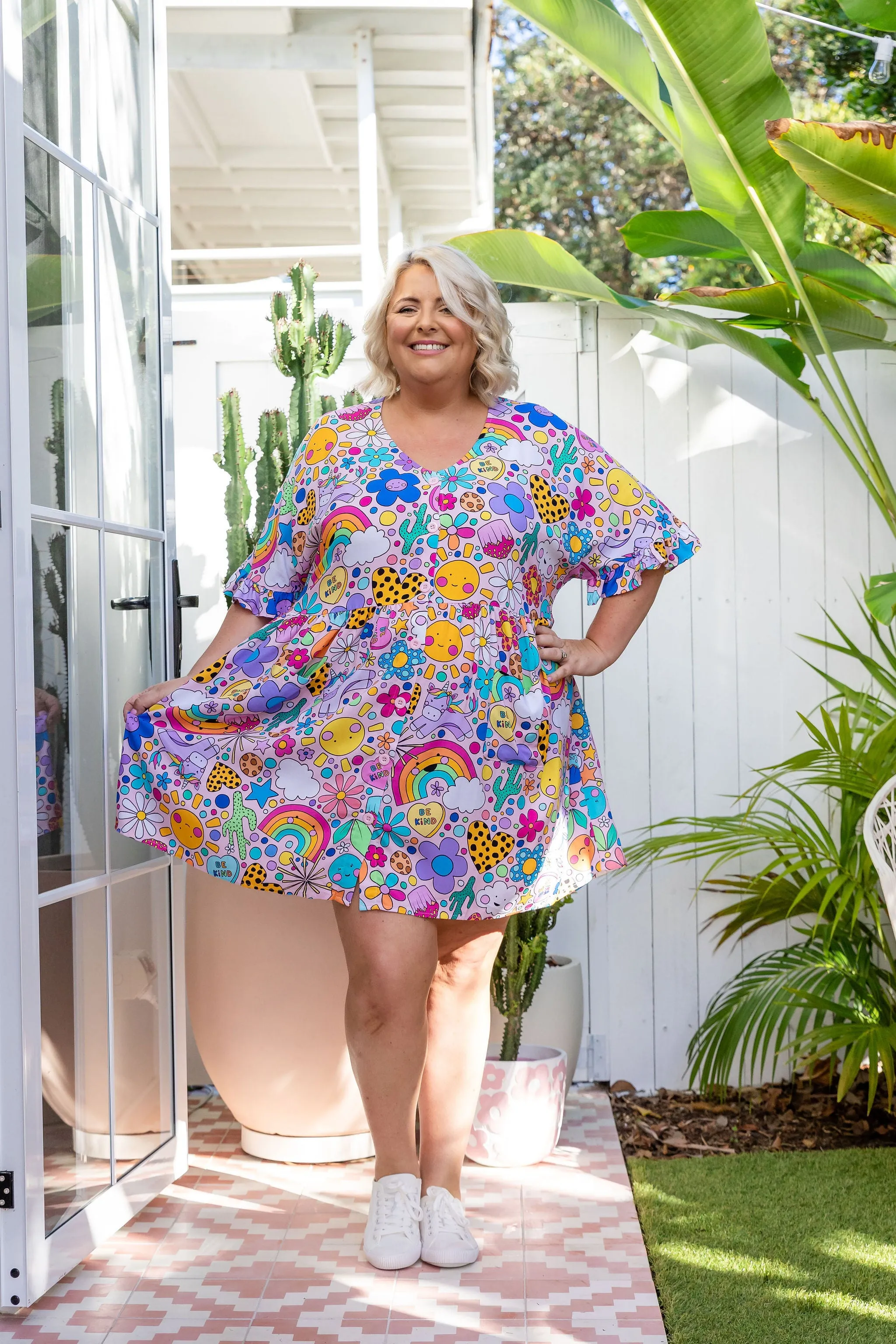 Revi Dress in Happy Place by Kasey Rainbow