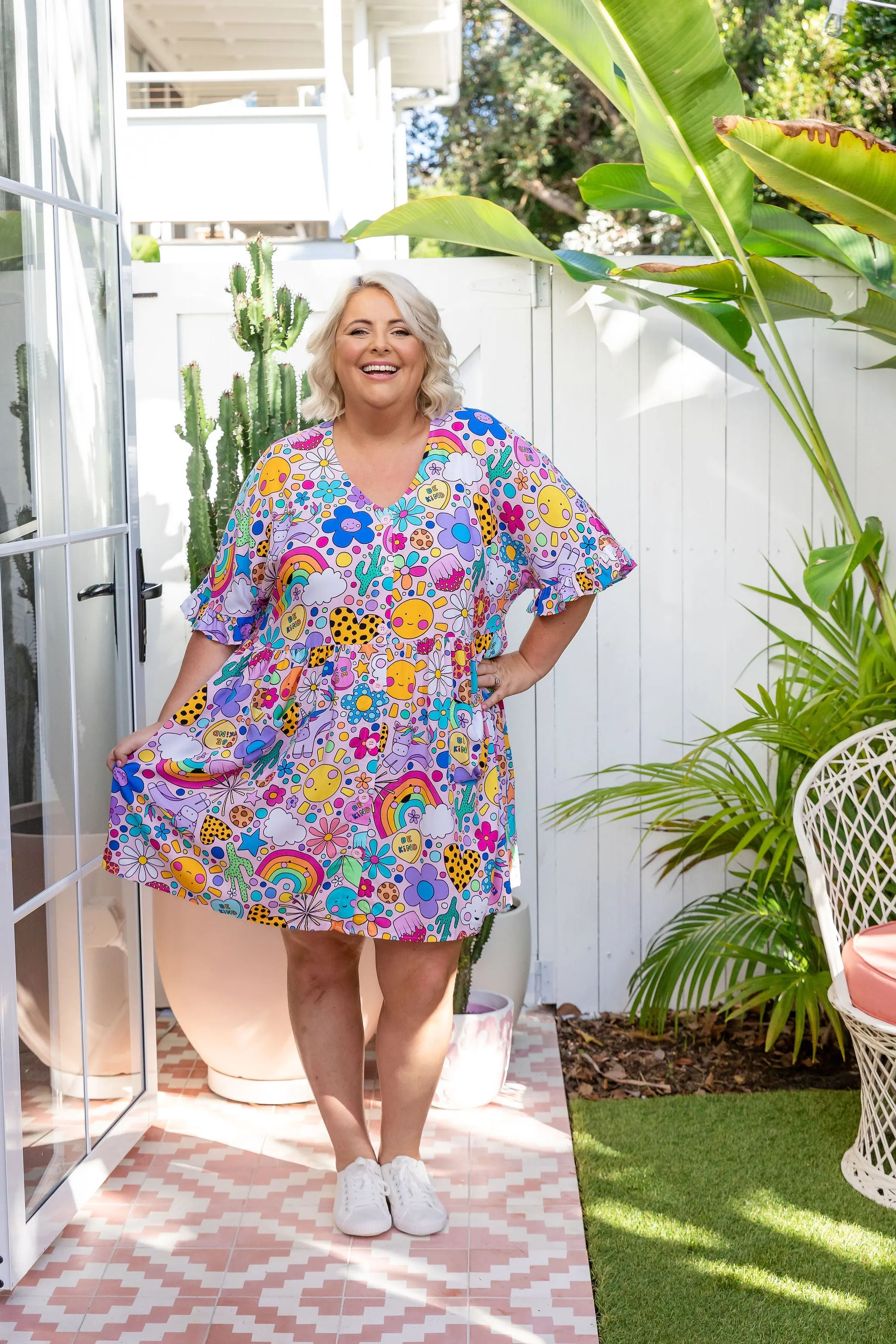 Revi Dress in Happy Place by Kasey Rainbow