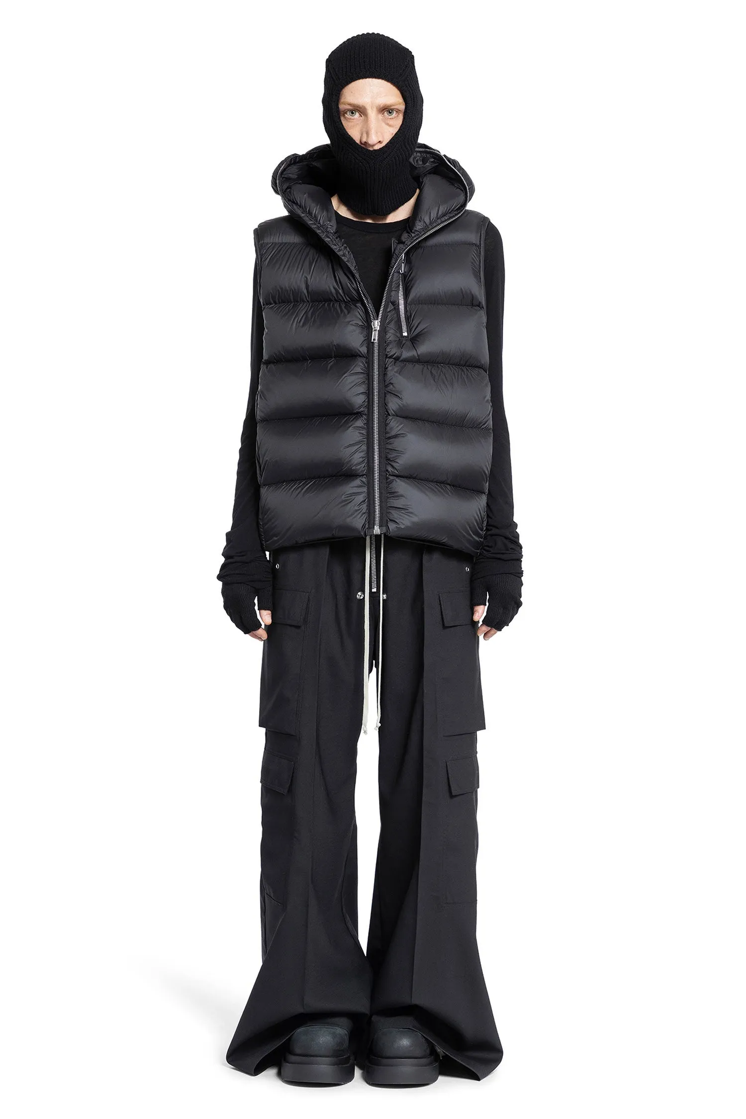 RICK OWENS MAN BLACK T-SHIRTS & TANK TOPS