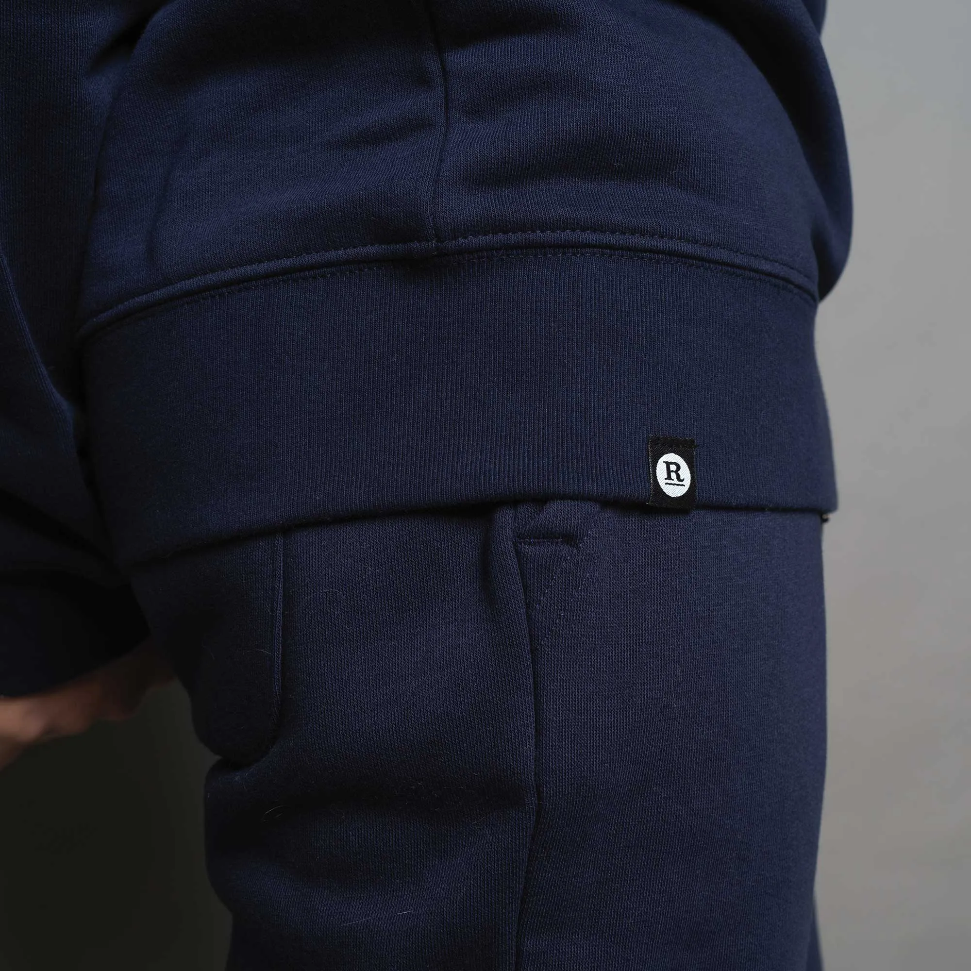Rouleur Logo - Organic Sweatshirt - Unisex - French Navy