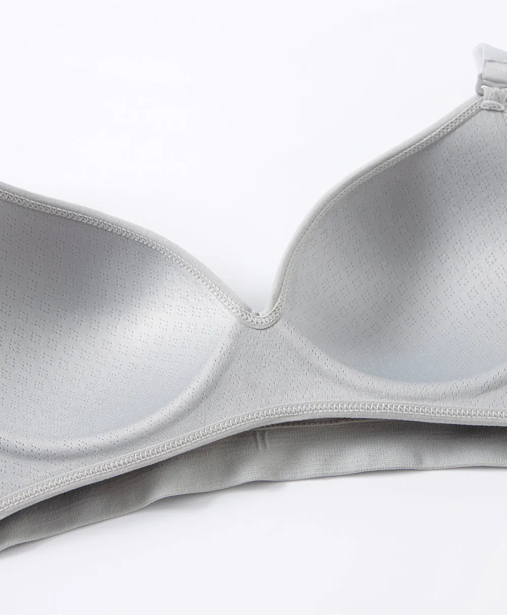 Seamless Jacquard Floral Triangle Bra