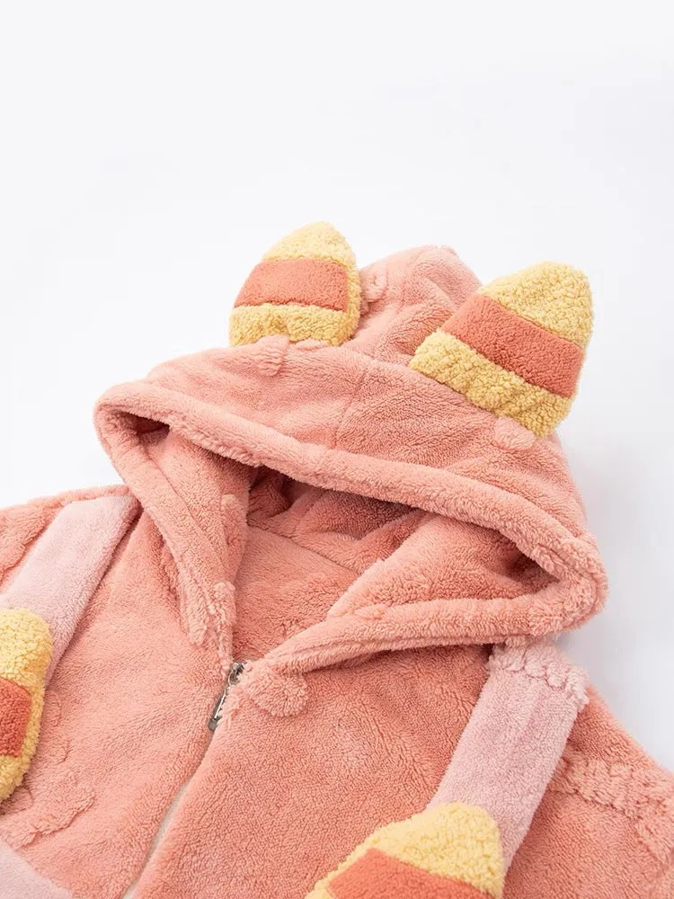 Snuggle Monster Cozy Winter Fleece One-Piece Pajama