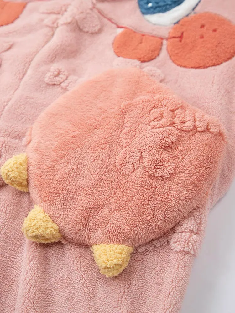 Snuggle Monster Cozy Winter Fleece One-Piece Pajama