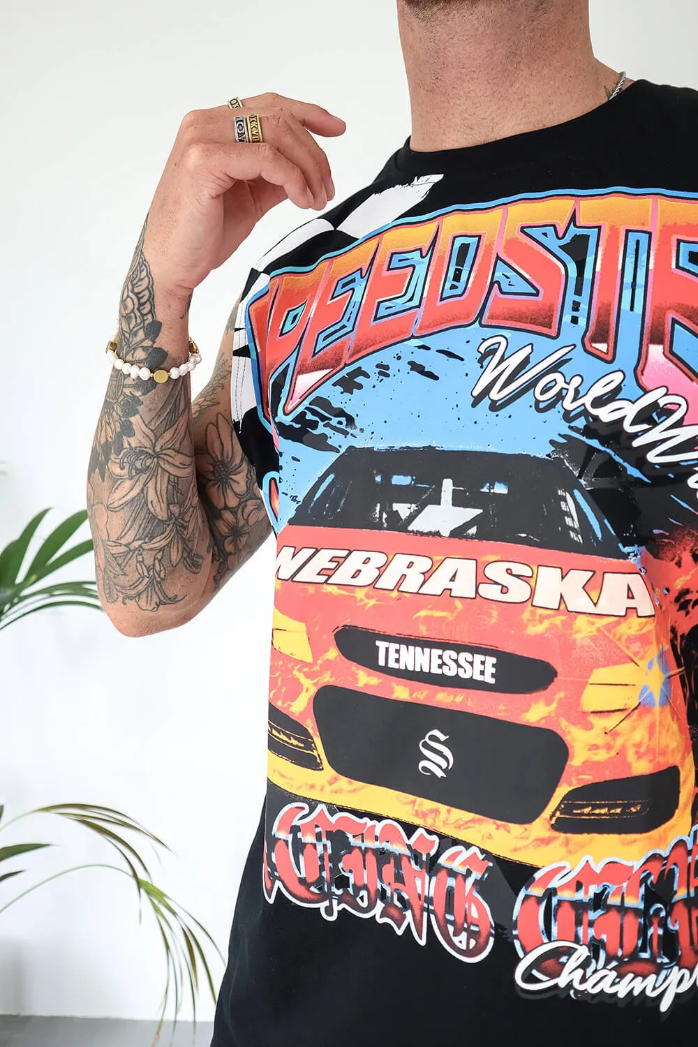 Speedster Sleeveless Tee - Black
