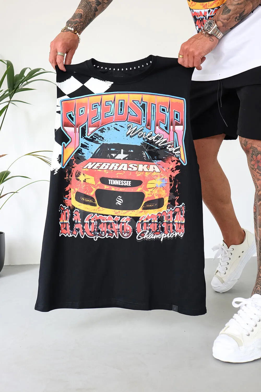Speedster Sleeveless Tee - Black