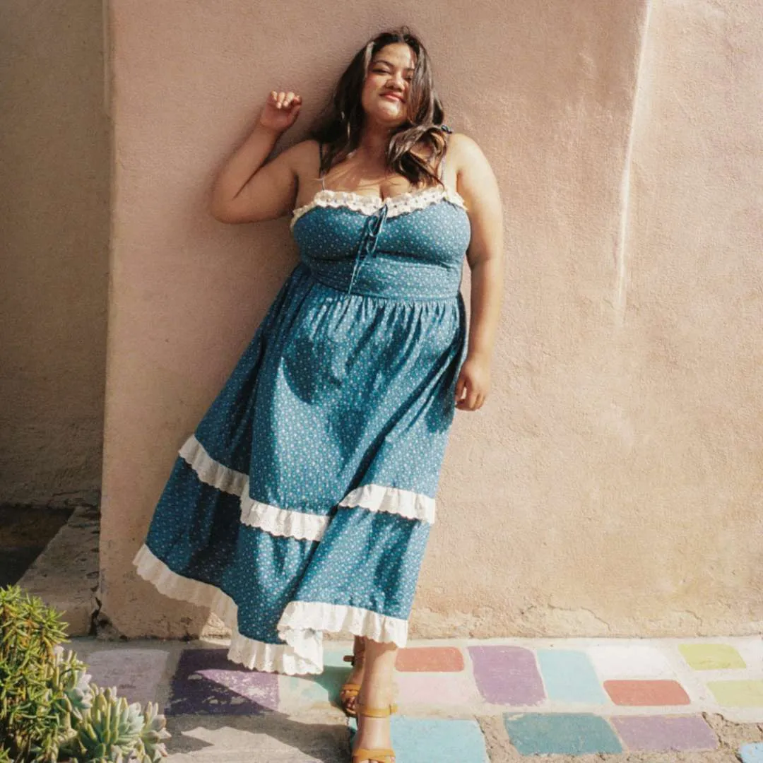The Emma Dress Extended | Essence Blue