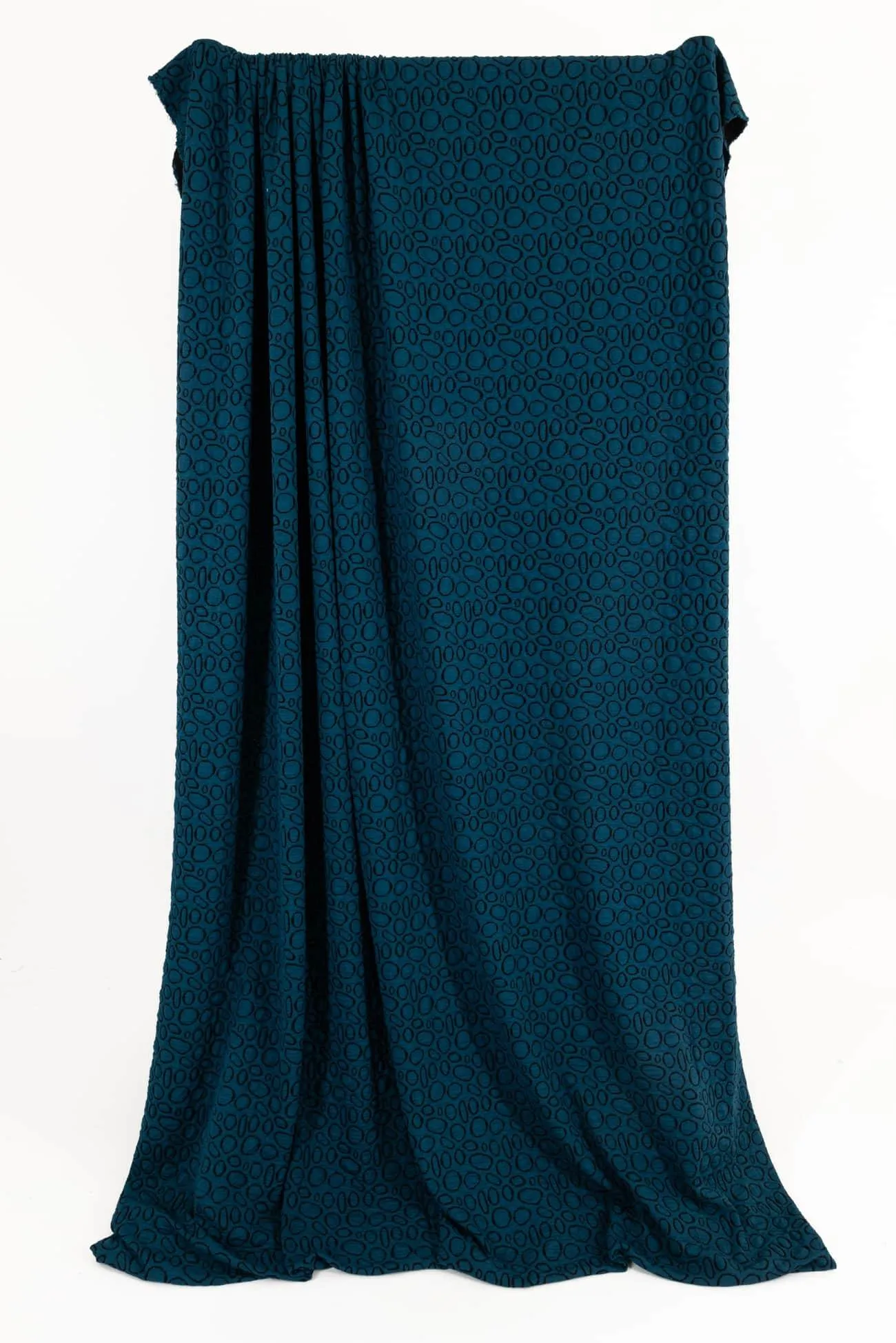 Turn Around Teal Italian Double Knit - ENDCUT