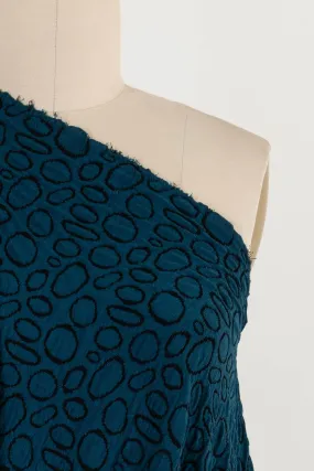 Turn Around Teal Italian Double Knit - ENDCUT