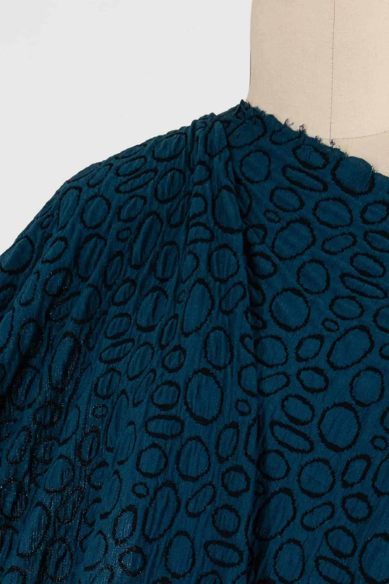 Turn Around Teal Italian Double Knit - ENDCUT