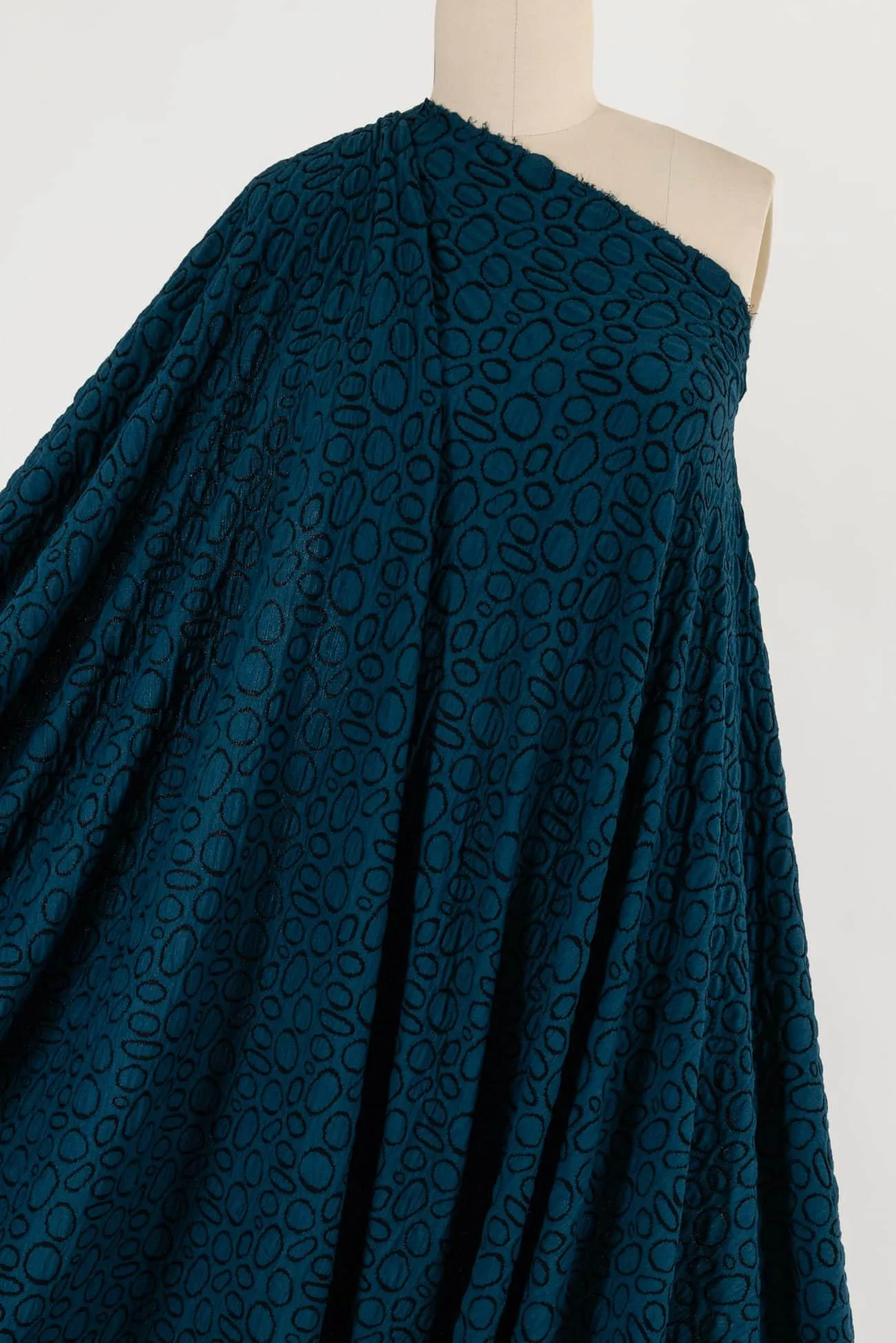 Turn Around Teal Italian Double Knit - ENDCUT