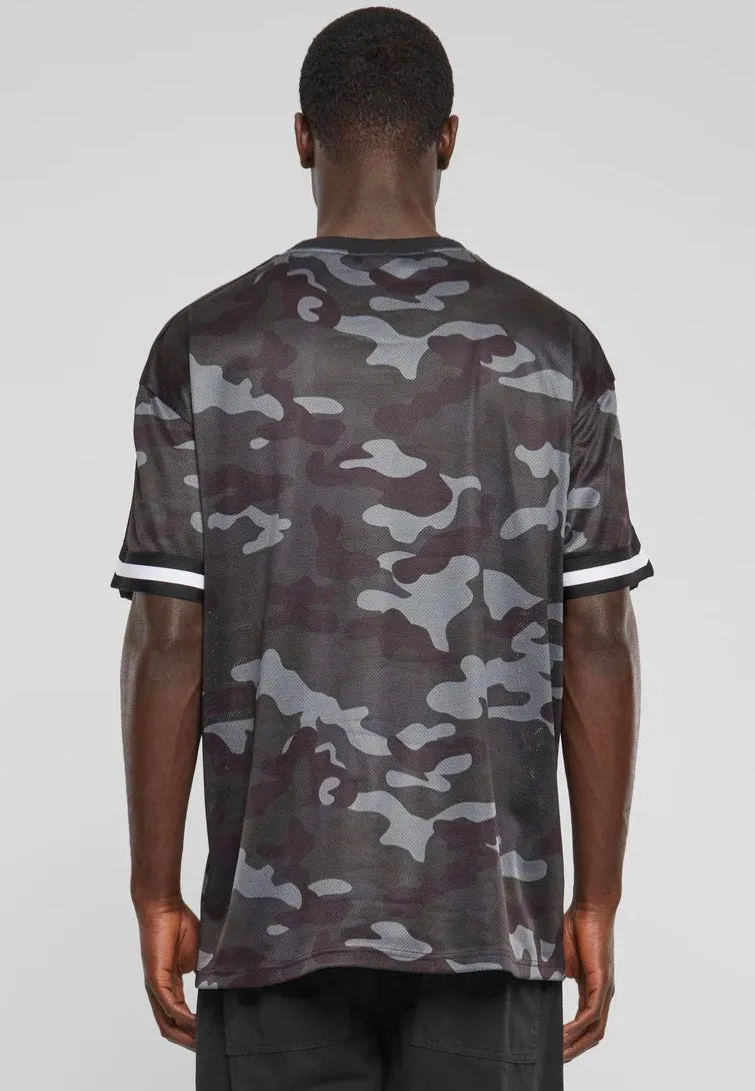 Urban Classics - Oversized Mesh Darkcamo - T-Shirt