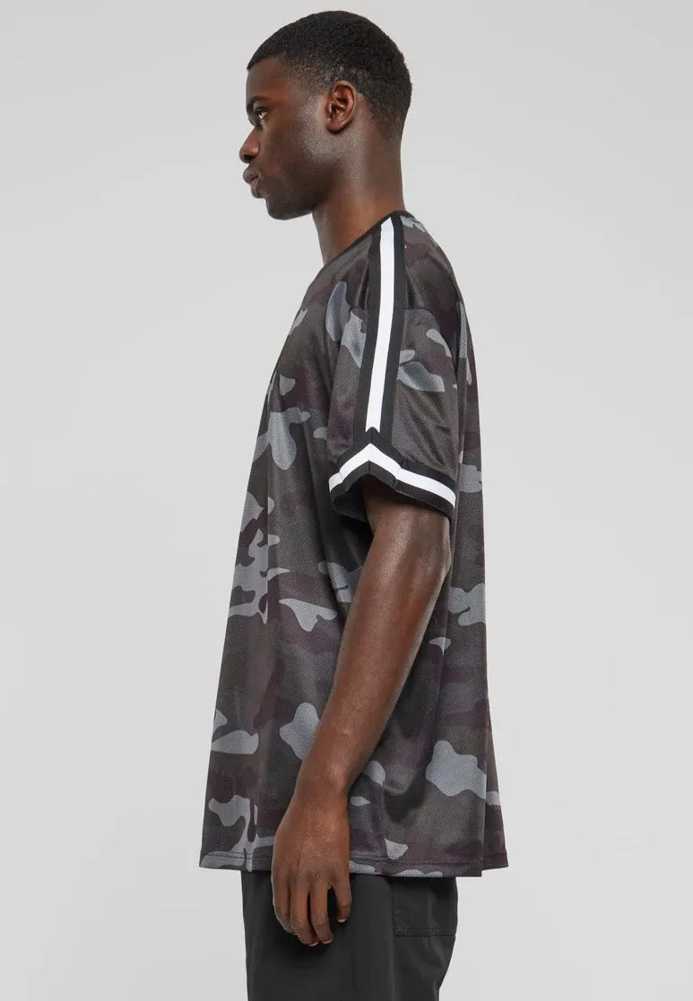 Urban Classics - Oversized Mesh Darkcamo - T-Shirt