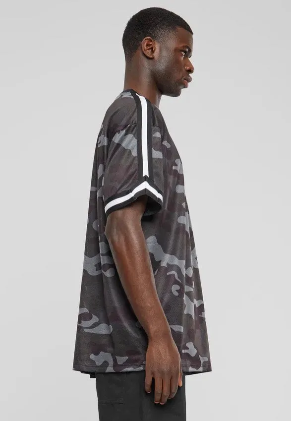 Urban Classics - Oversized Mesh Darkcamo - T-Shirt