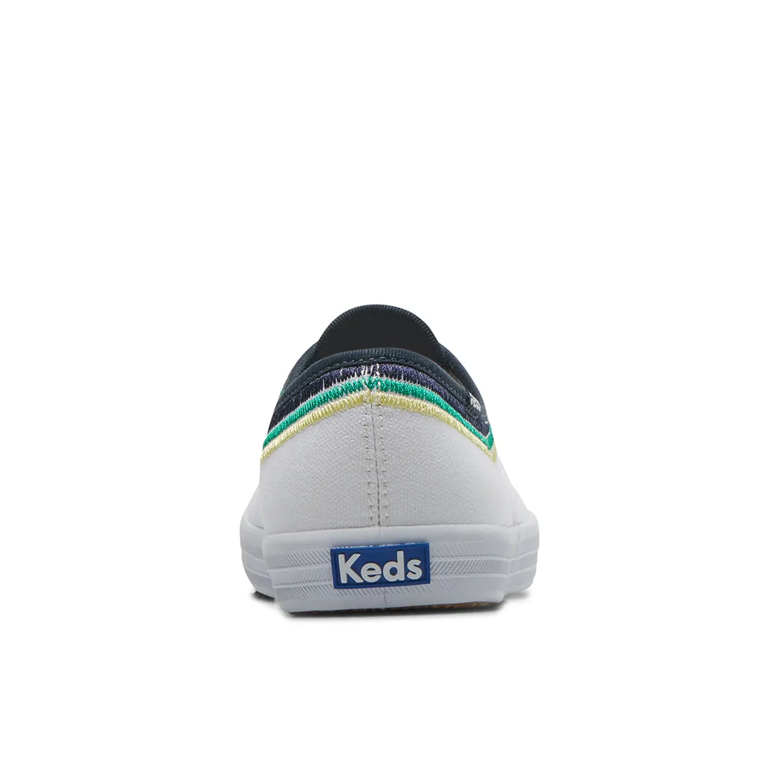 Women's Champion Embroidery Canvas Sneaker White/Green (WF67187)
