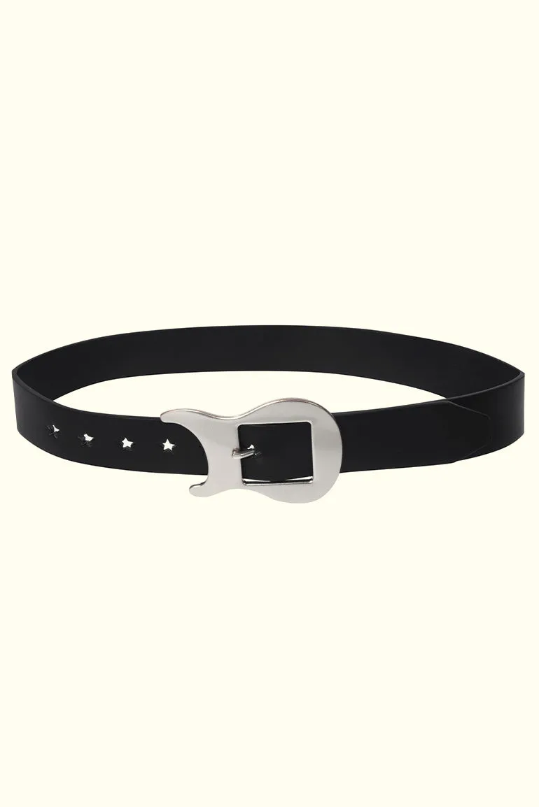 You Belong in Rock N' Roll Guitar Buckle Belt