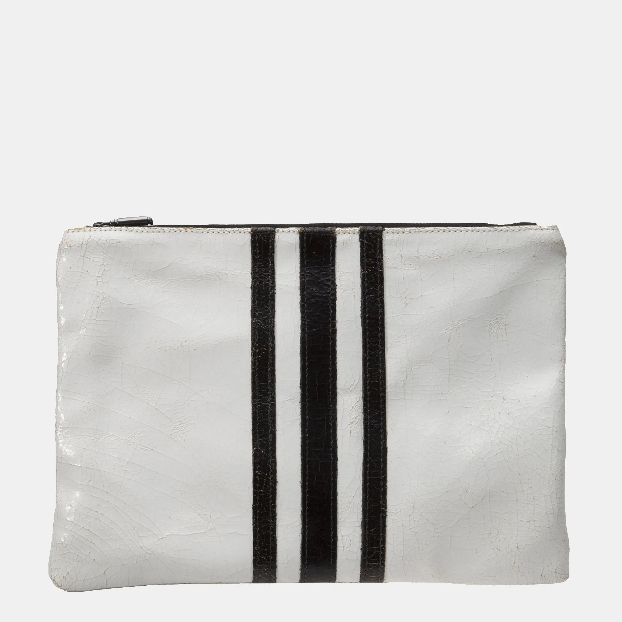 Zip Pouch Strapless Bag with Racing Stripes